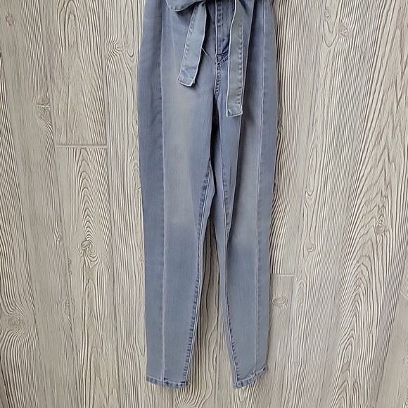 Fashion Nova Jean Overalls Womens Size 1 Waist 25 NWT - Picture 4 of 15